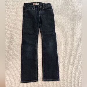Levi’s dark blue jeans size 12 warn once. Skinny fit.